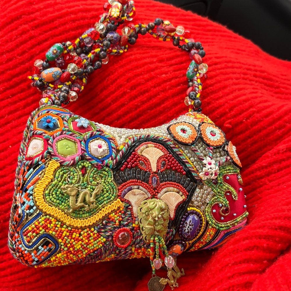 Mary Frances heavily beaded bag, oriental theme.